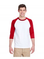 G570 Gildan Adult Heavy Cotton™ 5.3 oz. 3/4-Raglan Sleeve T-Shirt